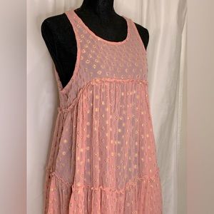 Pink lace dress